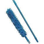 Anubhav Janni Blue Fan Cleaning Mop Flexible Cleaner Brush With Long Rod Extra Microfiber Duster Telescopic Bending Head For Home Kitchen Car Ceiling and Dusting Foldable (Pack Of 1 Pcs)