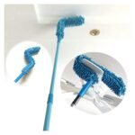 Anubhav Janni Blue Fan Cleaning Mop Flexible Cleaner Brush With Long Rod Extra Microfiber Duster Telescopic Bending Head For Home Kitchen Car Ceiling and Dusting Foldable (Pack Of 1 Pcs) - Image 2