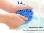 Anubhav Janni Blue Fan Cleaning Mop Flexible Cleaner Brush With Long Rod Extra Microfiber Duster Telescopic Bending Head For Home Kitchen Car Ceiling and Dusting Foldable (Pack Of 1 Pcs) - Image 3