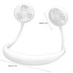 Anubhav Janni Neck Fan Portable USB Battery Rechargeable Mini Headphone Design Wearable Neckband Hand Free Traveling Office Sports Silent Hands Free Home Traveling Outdoor (Pack Of 1 Pcs) - Image 3