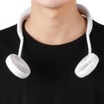 Anubhav Janni Neck Fan Portable USB Battery Rechargeable Mini Headphone Design Wearable Neckband Hand Free Traveling Office Sports Silent Hands Free Home Traveling Outdoor (Pack Of 1 Pcs) - Image 5