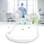 Anubhav Janni Neck Fan Portable USB Battery Rechargeable Mini Headphone Design Wearable Neckband Hand Free Traveling Office Sports Silent Hands Free Home Traveling Outdoor (Pack Of 1 Pcs) - Image 4