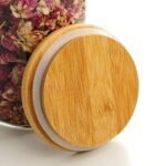 Anubhav Janni Bamboo Wooden Lid Jar (500 Ml) Glass Storage Airtight Transparent Container Kitchen Pantry Tea Coffee Glass storage Kitchen Borosilicate Air Tight Lid Crystal Clear (Pack Of 1 Pcs) - Image 8