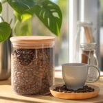 Anubhav Janni Bamboo Wooden Lid Jar (500 Ml) Glass Storage Airtight Transparent Container Kitchen Pantry Tea Coffee Glass storage Kitchen Borosilicate Air Tight Lid Crystal Clear (Pack Of 1 Pcs) - Image 9