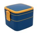 Anubhav Janni Square Travel Lunch Box Reusable For Adults Kids Leakproof Food Container Compartments Work School Tiffin Office Stackable Storage Meals Leak Proof Picnic Travel (Pack Of 1 Pcs)