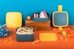 Anubhav Janni Square Travel Lunch Box Reusable For Adults Kids Leakproof Food Container Compartments Work School Tiffin Office Stackable Storage Meals Leak Proof Picnic Travel (Pack Of 1 Pcs) - Image 3