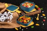 Anubhav Janni Square Travel Lunch Box Reusable For Adults Kids Leakproof Food Container Compartments Work School Tiffin Office Stackable Storage Meals Leak Proof Picnic Travel (Pack Of 1 Pcs) - Image 4