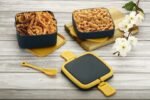 Anubhav Janni Square Travel Lunch Box Reusable For Adults Kids Leakproof Food Container Compartments Work School Tiffin Office Stackable Storage Meals Leak Proof Picnic Travel (Pack Of 1 Pcs) - Image 5