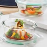 Anubhav Janni Round Food Storage Container Set Glass Bowl Set High Borosilicate Bakeware Safe Lid Transparent Containers Lid Kitchen Microwave Dishwasher Kitchen Pantry Meal Prep (Set Of 3 Pcs) - Image 7