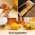 Anubhav Janni Aluminium Foil (40*200) Kitchen Stickers Oil Proof Golden 3d Stickers Proof Backsplash Wallpaper Kitchen Waterproof Stickers Countertop Cabinet Drawer Hotel Walls (Pack Of 1 Pcs) - Image 2