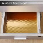 Anubhav Janni Aluminium Foil (40*200) Kitchen Stickers Oil Proof Golden 3d Stickers Proof Backsplash Wallpaper Kitchen Waterproof Stickers Countertop Cabinet Drawer Hotel Walls (Pack Of 1 Pcs) - Image 3