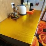 Anubhav Janni Aluminium Foil (40*200) Kitchen Stickers Oil Proof Golden 3d Stickers Proof Backsplash Wallpaper Kitchen Waterproof Stickers Countertop Cabinet Drawer Hotel Walls (Pack Of 1 Pcs) - Image 5