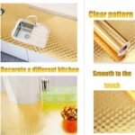 Anubhav Janni Aluminium Foil (40*200) Kitchen Stickers Oil Proof Golden 3d Stickers Proof Backsplash Wallpaper Kitchen Waterproof Stickers Countertop Cabinet Drawer Hotel Walls (Pack Of 1 Pcs) - Image 7