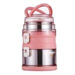 Anubhav Janni 3 Layer Steel Lunch Box (2.1l) Stainless Insulated BoxTiffin Steel Boxes Office Men Women Leak Proof Microwave Freezer Safe Food Container With Spoon Adults Kids (Pack Of 1 Pcs)