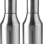Anubhav Janni Oil Pot Dispenser 550 Green Kivvi Stainless Steel Pourer Pot Container For Kitchen Use Use Cooking Nozzle Dropper Container Dust and Leak Proof Bottle Dispenser (Pack Of 1 Pcs)