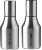 Anubhav Janni Oil Pot Dispenser 550 Green Kivvi Stainless Steel Pourer Pot Container For Kitchen Use Use Cooking Nozzle Dropper Container Dust and Leak Proof Bottle Dispenser (Pack Of 1 Pcs)
