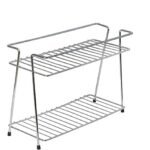 Anubhav Janni Ss 2 Layer Kitchen Masala Spice Rack With Box Stainless Steel  Home Spice Masala Organizer Basket For Container Basket Kitchen Tiered Shelf Tabletop Kitchen (Pack Of 1 Pcs)