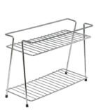 Anubhav Janni Ss 2 Layer Kitchen Masala Spice Rack With Box Stainless Steel  Home Spice Masala Organizer Basket For Container Basket Kitchen Tiered Shelf Tabletop Kitchen (Pack Of 1 Pcs)