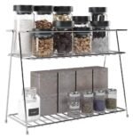 Anubhav Janni Ss 2 Layer Kitchen Masala Spice Rack With Box Stainless Steel  Home Spice Masala Organizer Basket For Container Basket Kitchen Tiered Shelf Tabletop Kitchen (Pack Of 1 Pcs) - Image 4