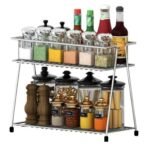 Anubhav Janni Ss 2 Layer Kitchen Masala Spice Rack With Box Stainless Steel  Home Spice Masala Organizer Basket For Container Basket Kitchen Tiered Shelf Tabletop Kitchen (Pack Of 1 Pcs) - Image 5