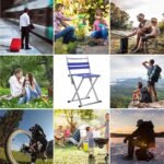 Anubhav Janni Folding Chair Stool Camping Fishing Lawn Garden For Adult Travelling Patio Beach Picnic Outdoor Foldable Blue Mini Stool Hiking Picnic Stainless Steel Travel (Pack Of 1 Pcs) - Image 4