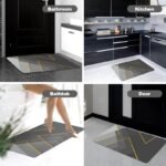 Anubhav Janni New Square Bathroom Mat Soft Absorbent Quick Drying Bath Bathroom Shower Floor Durable Stylish Home Décor Memory Foam Rug Napa Skin Super Water Absorbent Toilet (Pack Of 1 Pcs) - Image 6