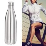Anubhav Janni Hot And Cold Steel Water Bottle (1000 Ml)  School Office Gym Metallic Stainless Vacuum Thermo Flask Bottle Leak Proof Office Gym Travel Silver Home Traveling (Pack Of 1 Pcs) - Image 5