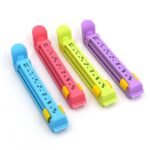 Anubhav Janni Small Sealing Clip Date Month Fun Food Multipurpose Plastic Snack Bag Pouch Sealer With Date Month Function Clips Vacuum Zipper For Home Kitchen (Set Of 4 Pcs)