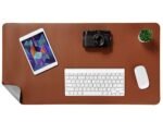 Anubhav Janni Desk Mat 90*45 Cm Pu Mouse Pad Faux Leather Large Home Work Office Non Slip Mat Waterproof Gaming Pad Blotter Dual Sided Pad Laptop Table Protector Best Gifts Pad (Pack Of 1 Pcs) - Image 2