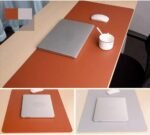 Anubhav Janni Desk Mat 90*45 Cm Pu Mouse Pad Faux Leather Large Home Work Office Non Slip Mat Waterproof Gaming Pad Blotter Dual Sided Pad Laptop Table Protector Best Gifts Pad (Pack Of 1 Pcs) - Image 4