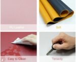 Anubhav Janni Desk Mat 90*45 Cm Pu Mouse Pad Faux Leather Large Home Work Office Non Slip Mat Waterproof Gaming Pad Blotter Dual Sided Pad Laptop Table Protector Best Gifts Pad (Pack Of 1 Pcs) - Image 6