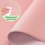 Anubhav Janni Desk Mat 80*40cm Pu Mouse Pad Faux Leather Large Home Work Office Non Slip Mat Waterproof Gaming Pad Blotter Dual Sided Pad Laptop Table Protector Best Gifts Pad (Pack Of 1 Pcs) - Image 2