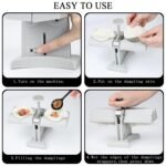 Anubhav Janni 2 In 1 Momos Dumpling Mold Abs Material Double Head Maker Mould Machin Skin Press BPA Free Kitchen Making Tool Make Two Dumplings At  Time Presser Simple (Pack Of 1 Pcs) - Image 3