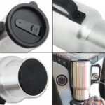 Anubhav Janni Car Mug Heat Travel Stainless Steel Electric Tea Coffee Kettle Vacuum Insulated Cup With Airtight Lid For Heating Water Coffee Cars Portable Heater Outdoor (Pack Of 1 Pcs) - Image 2