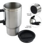 Anubhav Janni Car Mug Heat Travel Stainless Steel Electric Tea Coffee Kettle Vacuum Insulated Cup With Airtight Lid For Heating Water Coffee Cars Portable Heater Outdoor (Pack Of 1 Pcs) - Image 3