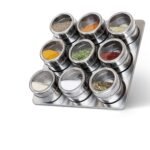 Anubhav Janni Magnatic Spice Rack Magnetic Stainless Steel Storage Masala Box Tin Container And Hold Spices Finish Stand Seasoning Containers For Kitchen Herbs Masalas (Pack Of 1 Pcs)