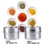 Anubhav Janni Magnatic Spice Rack Magnetic Stainless Steel Storage Masala Box Tin Container And Hold Spices Finish Stand Seasoning Containers For Kitchen Herbs Masalas (Pack Of 1 Pcs) - Image 3