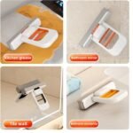 Anubhav Janni Small Foldable Desktop Mop Mini Sponge Cleaner With Self Wringing Handle Compact Wet Dry Cleaning Tool For Home Kitchen Bathroom Car Office Living Room (Pack Of 1 Pcs) - Image 3