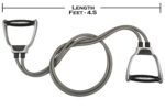 Anubhav Janni Toning Tube 2 Rope Double Resistance Pull Elastic Rubber Exercise Band For Stretching Workout Home Gym And With Heavy Quality D Shaped Handles Workout Chart (Pack Of 1 Pcs) - Image 5
