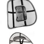 Anubhav Janni Lumber Seat Back Support Acupuncture Acupressure Rest Car Honda City Maruti Suzuki Swift Nylon Ventilation Lumbar Mesh Cushion Pad Universal Chairs Office Home (Pack Of 1 Pcs)