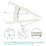 Anubhav Janni Personal Body Fat Tester Caliper Handheld Fitness Measurement Tool With Percentage Charts Men and Women Accurate Skinfold Analysis Device Skin Fold Weight Loss (Pack Of 1 Pcs) - Image 4