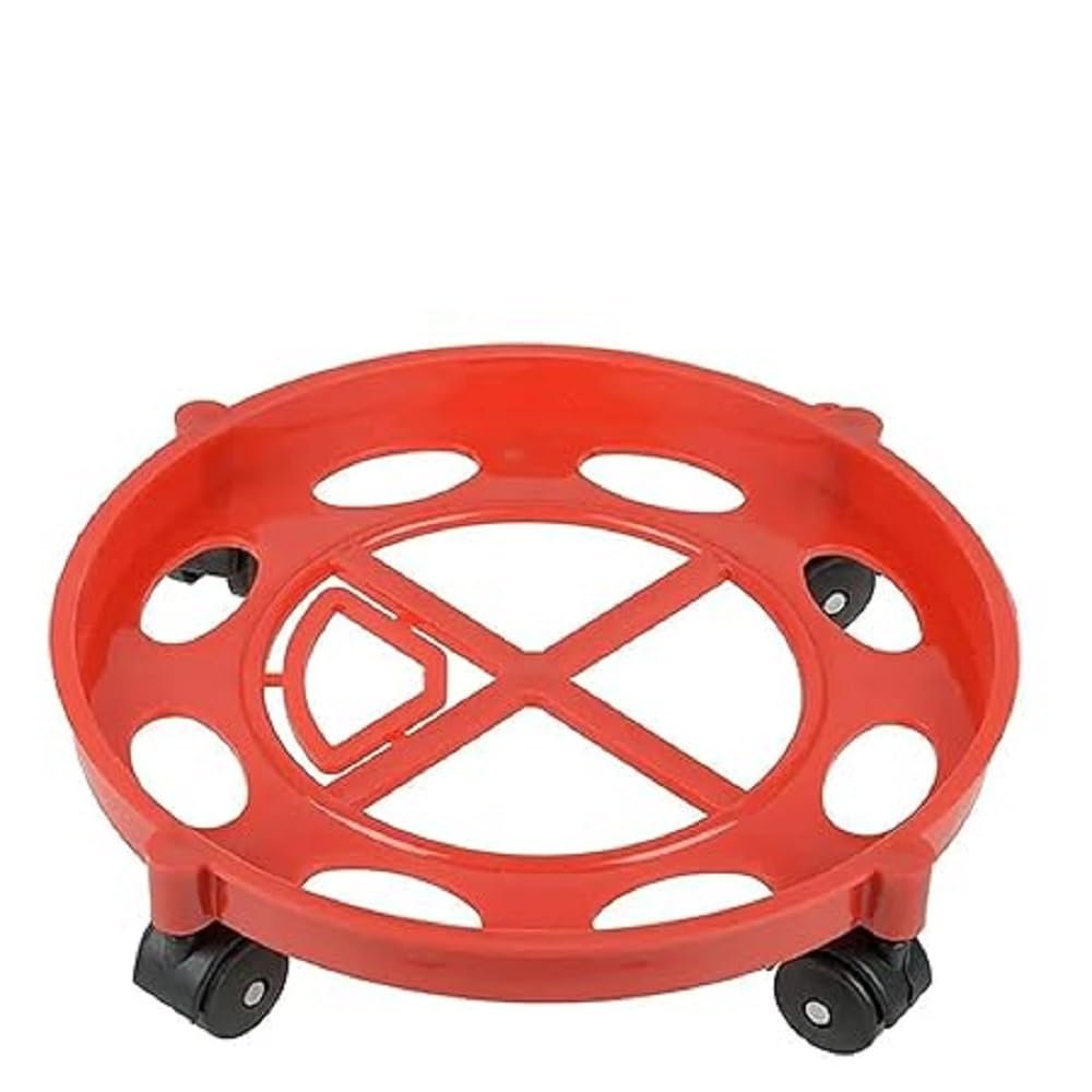 Anubhav Janni Gas Trolly Abs With Weel Heavy Duty LPG Cylinder Trolley Stand Durable Smooth Rollers Anti Skid Base Easy Movement Strong Wheel Home Kitchen Easily Movable Bottle Iron (Pack Of 1 Pcs) Anubhav Janni Gas Trolly Abs With Weel Heavy Duty LPG Cylinder Trolley Stand Durable Smooth Rollers Anti Skid Base Easy Movement Strong Wheel Home Kitchen Easily Movable Bottle Iron (Pack Of 1 Pcs) - Image 1
