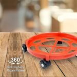 Anubhav Janni Gas Trolly Abs With Weel Heavy Duty LPG Cylinder Trolley Stand Durable Smooth Rollers Anti Skid Base Easy Movement Strong Wheel Home Kitchen Easily Movable Bottle Iron (Pack Of 1 Pcs) - Image 3
