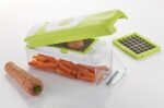 Anubhav Janni Nicer Slicer 12 In 1 in Dicer Vegetable Fruit Chopper Grater Plus Food Chopper Peeler Dicing Fruit Grater Dicer Kitchen Clean Button Onion Potato Tomato Salad (Pack Of 1 Pcs) - Image 5