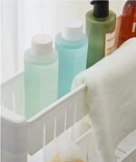 Anubhav Janni 2 Layer Slim Rack Storage Organizer With Wheels For Kitchen Bedroom Bathroom Tier Space Saving Office Shelf Slide Out Bathroom Pantry Utility Storage Home (Pack Of 1 Pcs) - Image 6