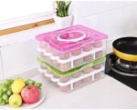 Anubhav Janni 48 Grid Egg Storage Box Double Layer Box Food Box Vegetable Basket Grid Holder Tray Carrier Cases Lid Capacity Of Eggs Strong Refrigerator Vegetable Basket Airtight (Pack Of 1 Pcs) - Image 2