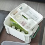Anubhav Janni New Portable Medical Box Plastic Emergency Kit Medicine Organizer Storage Container First Aid with Locking Lid Carry Handle For Home Transparent Car Office (Pack Of 1 Pcs) - Image 4