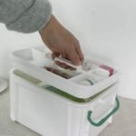 Anubhav Janni New Portable Medical Box Plastic Emergency Kit Medicine Organizer Storage Container First Aid with Locking Lid Carry Handle For Home Transparent Car Office (Pack Of 1 Pcs) - Image 5