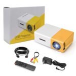 Anubhav Janni Mini Projector Led Portable Home Theater LED With Remote Controller Children's Cinema Compatible Smartphone Laptop TV Movie Party Game Outdoor (Pack Of 1 Pcs)