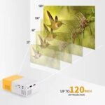 Anubhav Janni Mini Projector Led Portable Home Theater LED With Remote Controller Children's Cinema Compatible Smartphone Laptop TV Movie Party Game Outdoor (Pack Of 1 Pcs) - Image 3